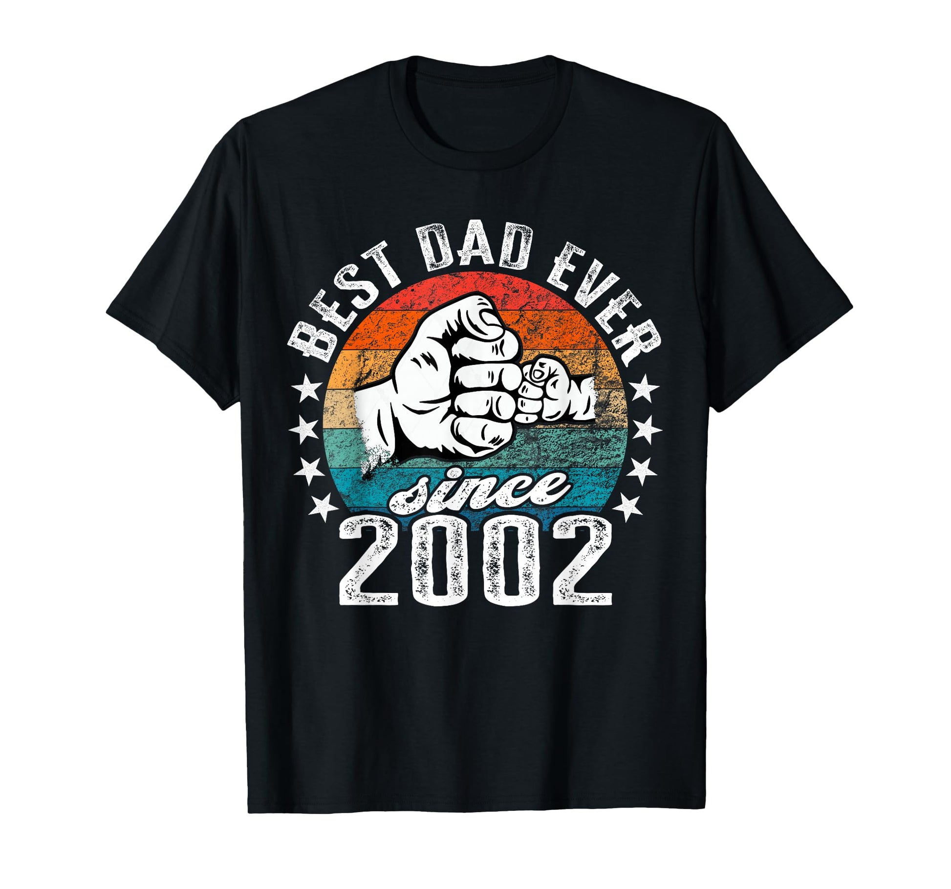 Best Dad World No Joke Dad Since 2002 T-Shirt - Graphic Print for Adults - T-Shirt, Sweatshirt, Hoodie