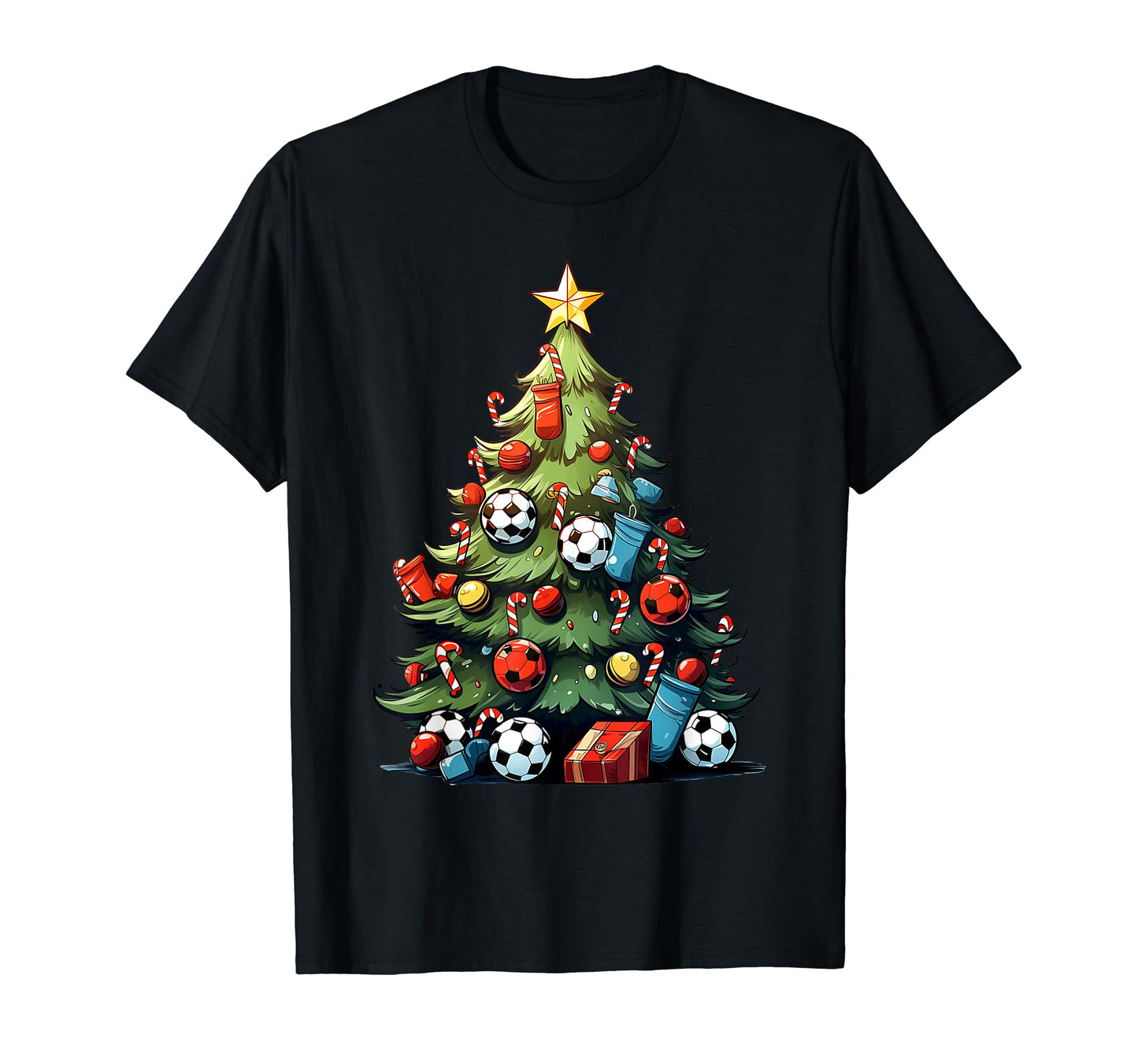 Soccer Tree Lights Soccer Player T-Shirt - Aesthetic Graphic Men Women - T-Shirt, Sweatshirt, Hoodie