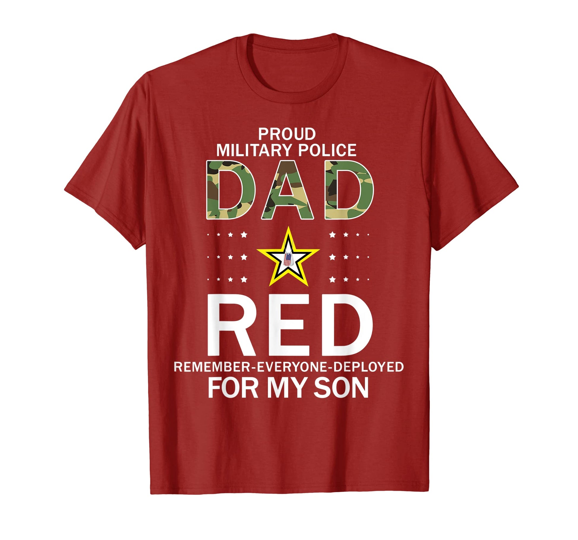 Mens Wear Red Red Friday My Son Proud Mp T-Shirt - Graphic Print Men Women - T-Shirt, Sweatshirt, Hoodie
