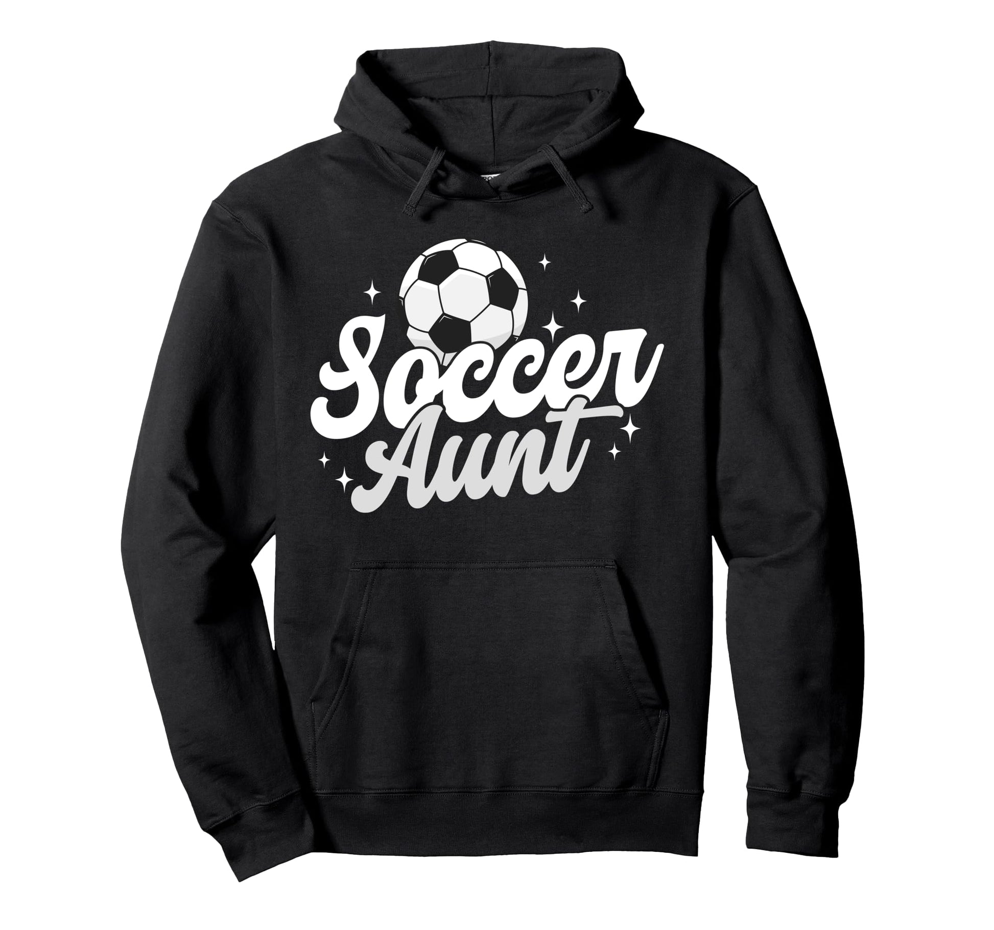Soccer Aunt Proud Aunt Soccer Player Auntie Hoodie - Trendy Graphic Unisex - T-Shirt, Sweatshirt, Hoodie