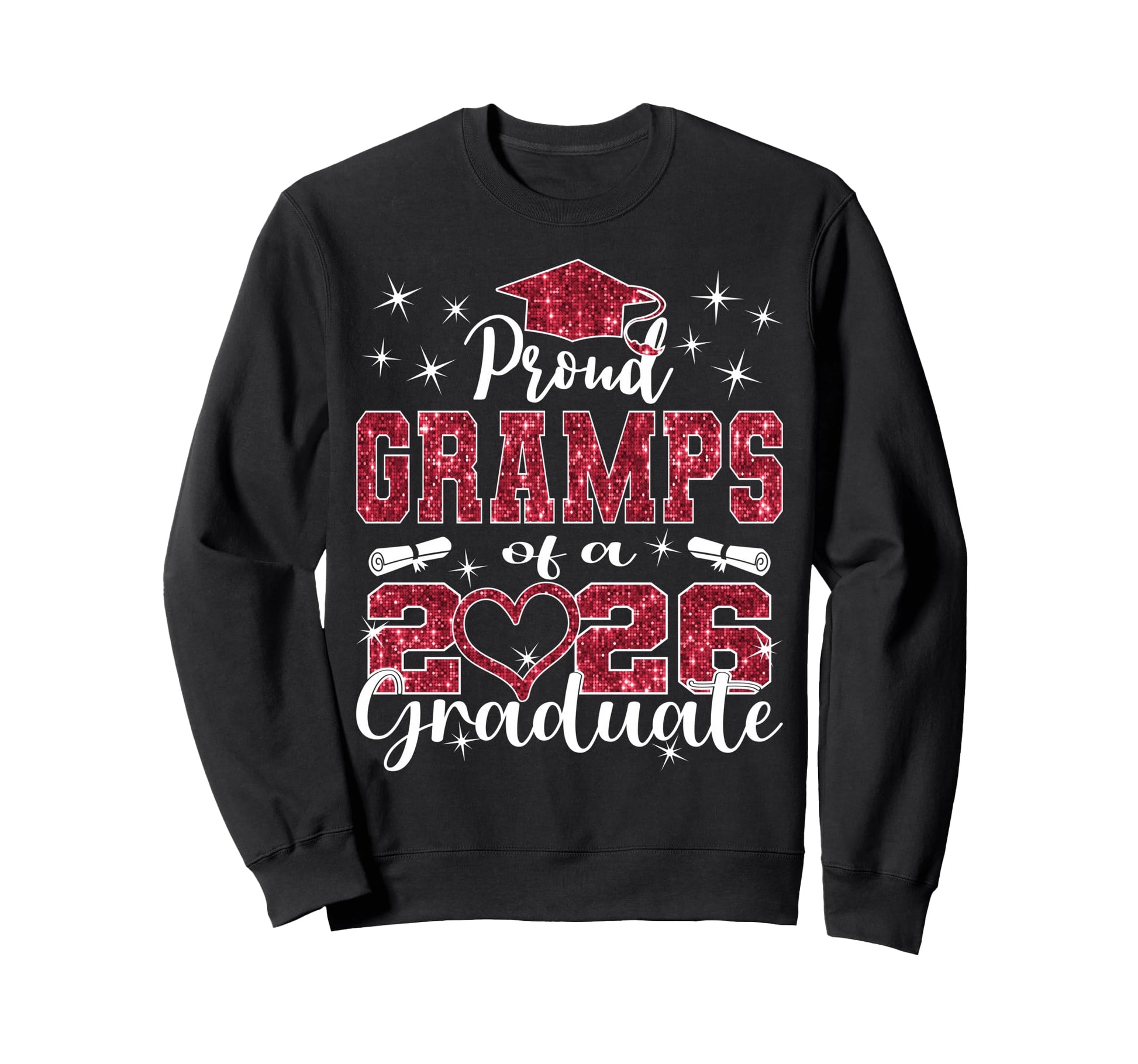 Super Proud Gramps 2026 Graduate Sweatshirt - Aesthetic Graphic Men Women - T-Shirt, Sweatshirt, Hoodie