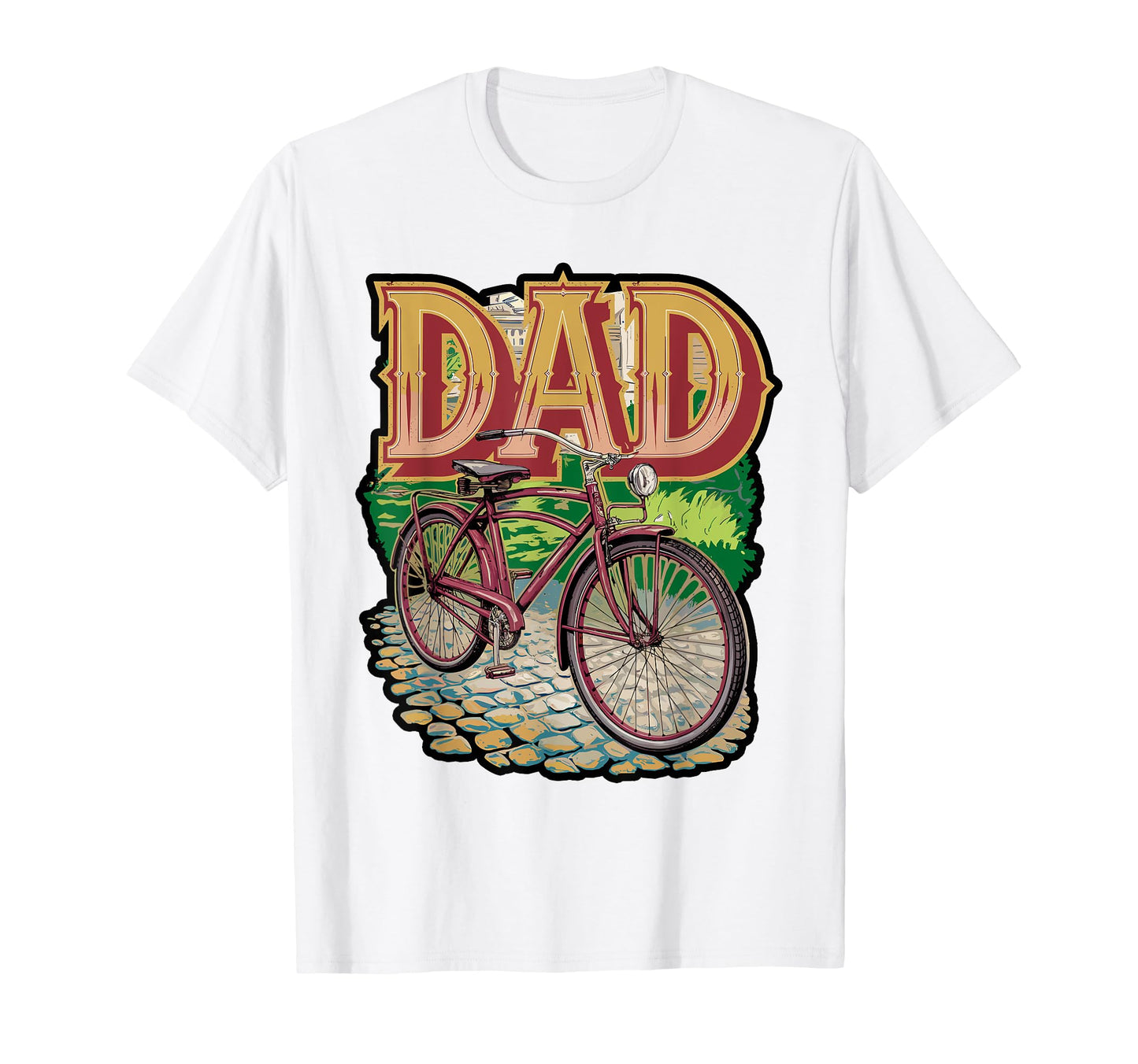 Dad Cycling Silhouette T-Shirt - Aesthetic Graphic for Adults - T-Shirt, Sweatshirt, Hoodie