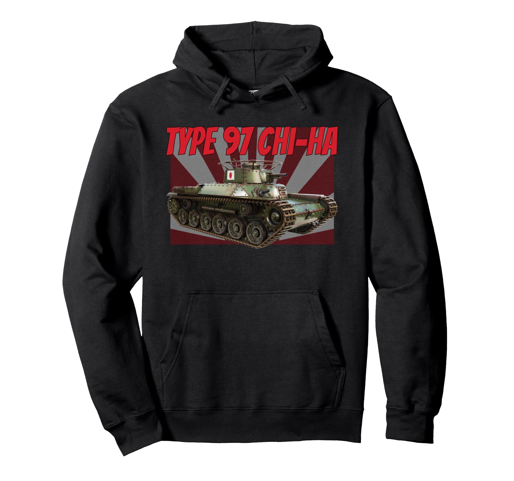 Ww2 Japanese Chi Ha Type 97 Medium Hoodie - Custom Art Print Men Women - T-Shirt, Sweatshirt, Hoodie