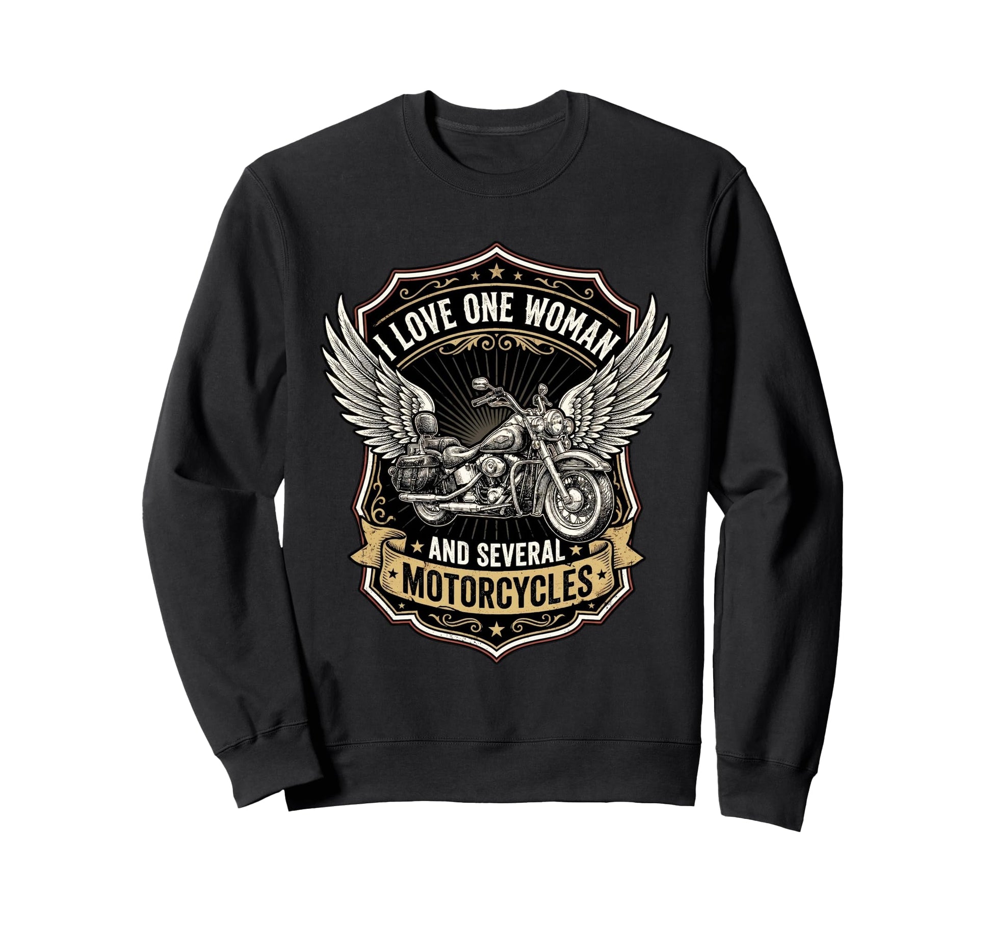 I Love One And Several Motorcycles Sweatshirt - Minimalist Print Men Women - T-Shirt, Sweatshirt, Hoodie