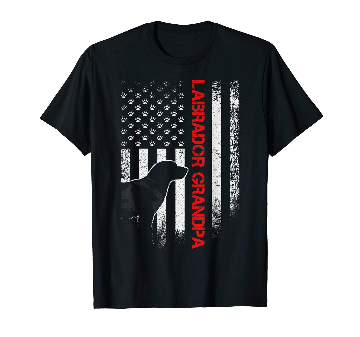 Usa Flag Proud Labrador Retriever T-Shirt - Casual Everyday Wear Unisex - T-Shirt, Sweatshirt, Hoodie