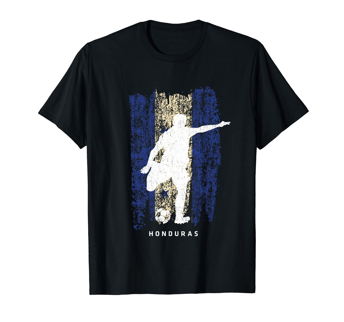 Honduras Flag Soccer Player T-Shirt - Minimalist Print for Adults - T-Shirt, Sweatshirt, Hoodie