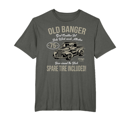 75Th Birthday Old Banger 75 Years T-Shirt - Custom Art Print for Adults - T-Shirt, Sweatshirt, Hoodie