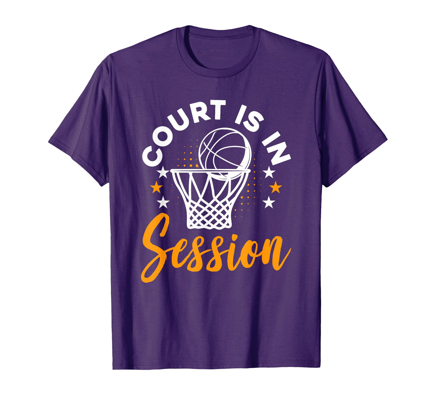 Basketball Fans Court Is Session Funny T-Shirt - Aesthetic Graphic Unisex - T-Shirt, Sweatshirt, Hoodie