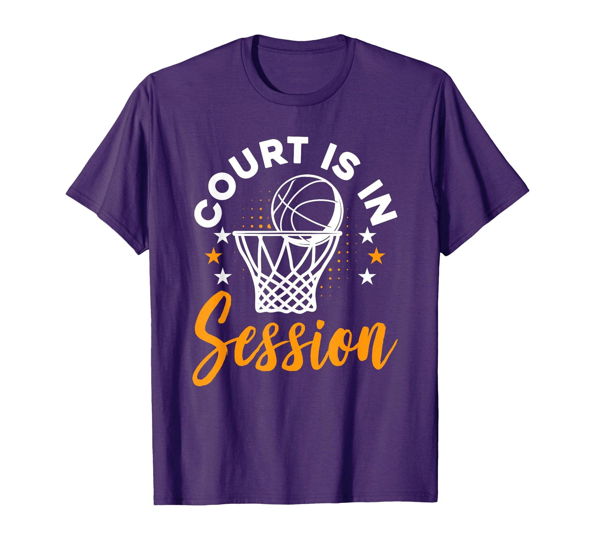 Basketball Fans Court Is Session Funny T-Shirt - Aesthetic Graphic Unisex - T-Shirt, Sweatshirt, Hoodie