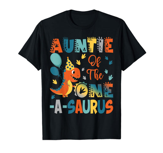 Auntie One Saurus 2Nd Birthday T-Shirt - Casual Everyday Wear Unisex - T-Shirt, Sweatshirt, Hoodie