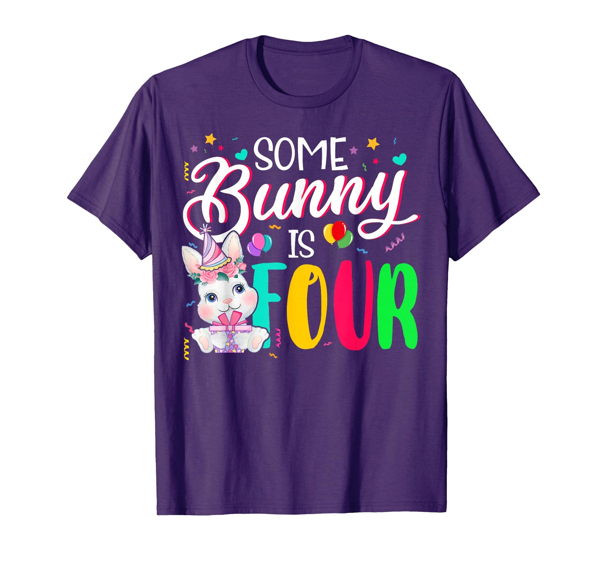 Some Bunny Is Four 4Th Birthday 4 Years T-Shirt - Streetwear Style Unisex - T-Shirt, Sweatshirt, Hoodie