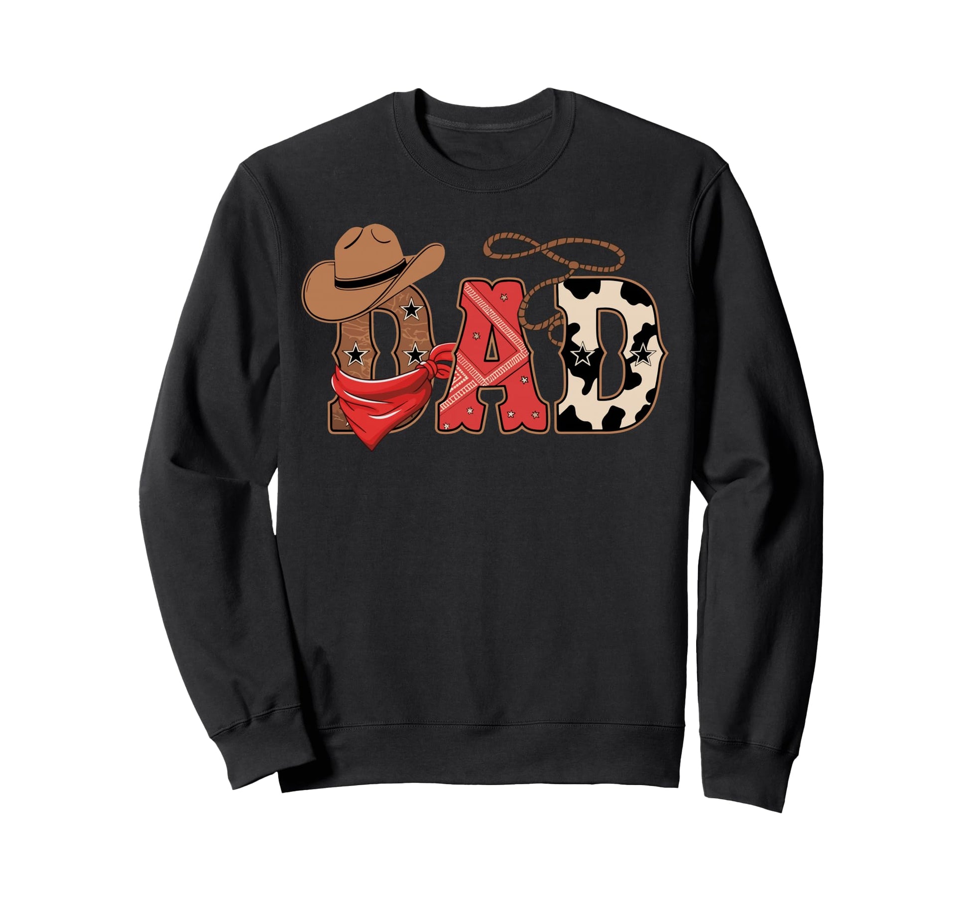 Dad Western Family Matching Sweatshirt - Trendy Graphic for Adults - T-Shirt, Sweatshirt, Hoodie