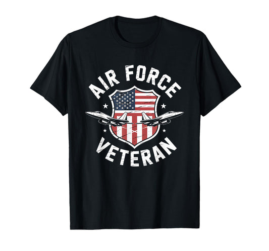 Air Force Veteran Us American T-Shirt - Casual Everyday Wear Men Women - T-Shirt, Sweatshirt, Hoodie