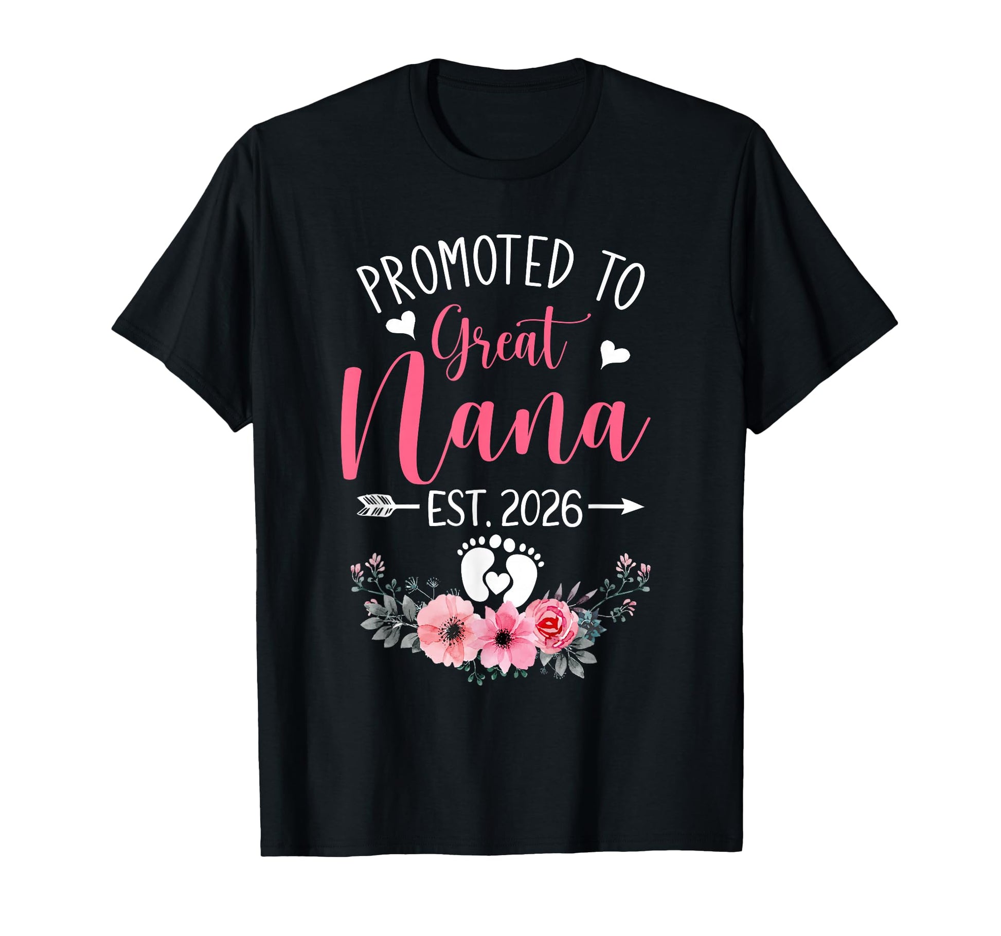 Promoted To Great Nana Est 2026 T-Shirt - Aesthetic Graphic Men Women - T-Shirt, Sweatshirt, Hoodie