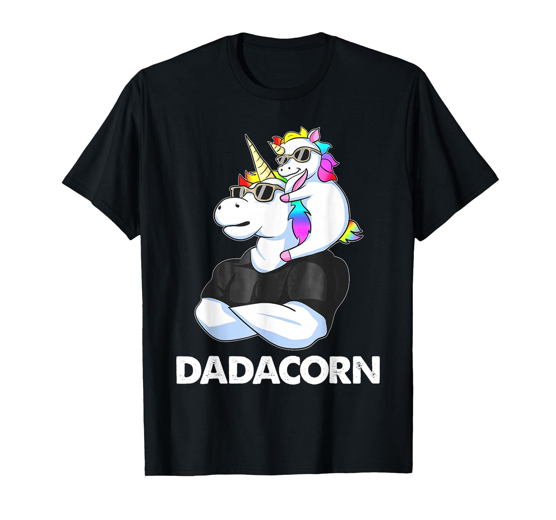 Dadacorn Unicorn Dad And Papa Fathers T-Shirt - Graphic Print for Adults - T-Shirt, Sweatshirt, Hoodie