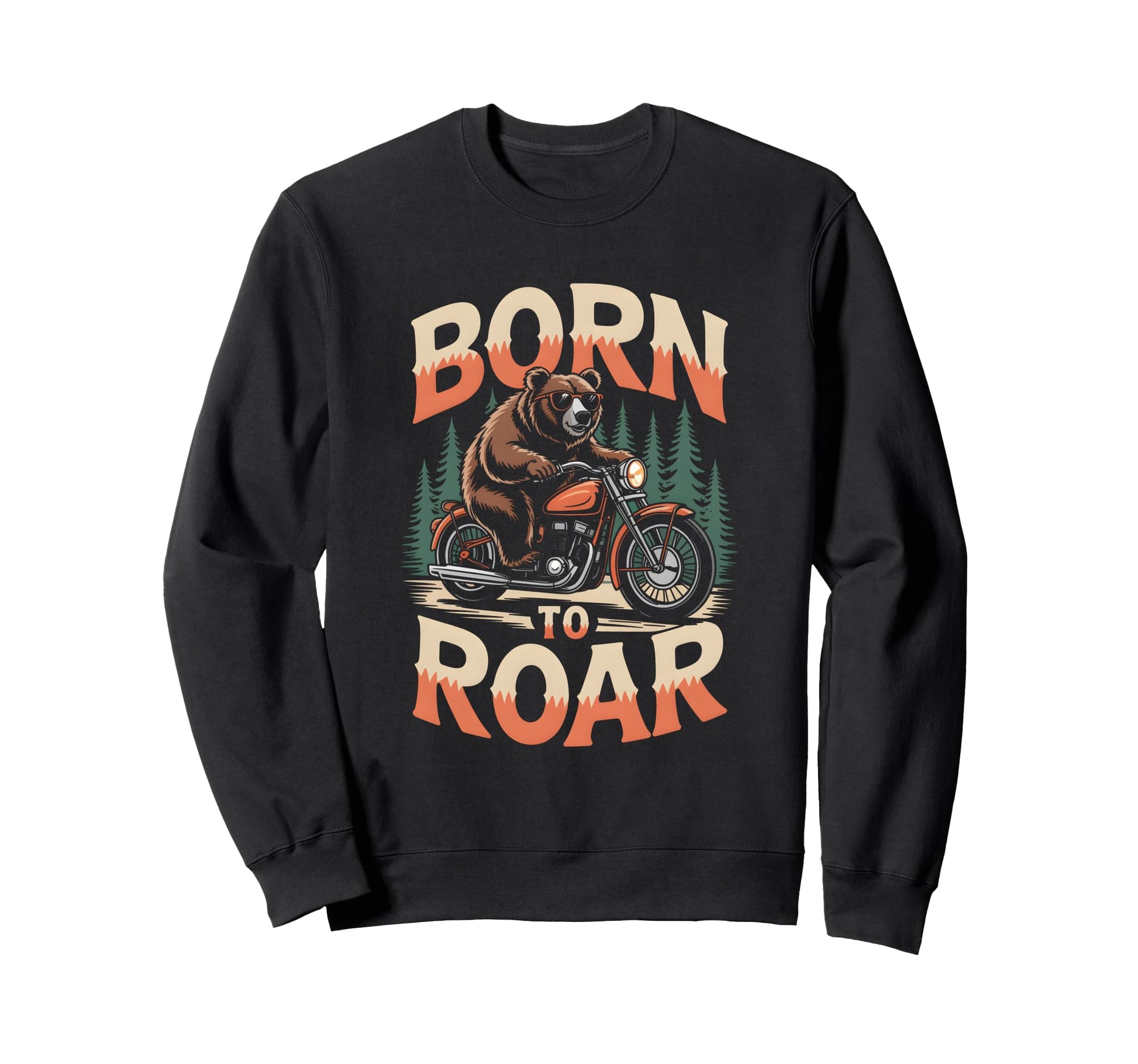 Biker Motorbiker Motorcyclist Bike Sweatshirt - Custom Art Print Men Women - T-Shirt, Sweatshirt, Hoodie