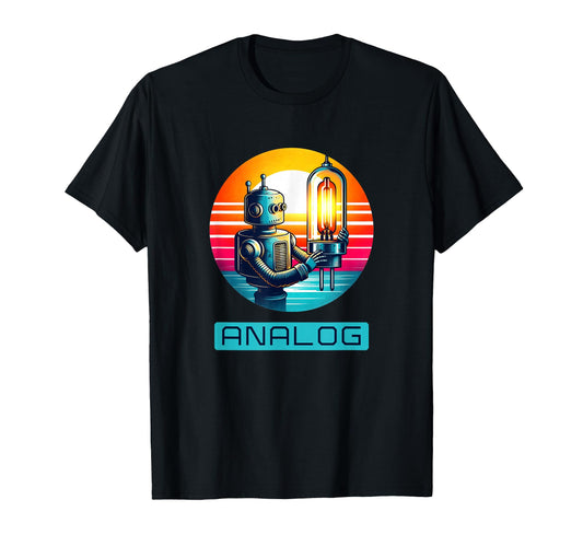 80S Vacuum Tube Amp Analog T-Shirt - Trendy Graphic Men Women - T-Shirt, Sweatshirt, Hoodie