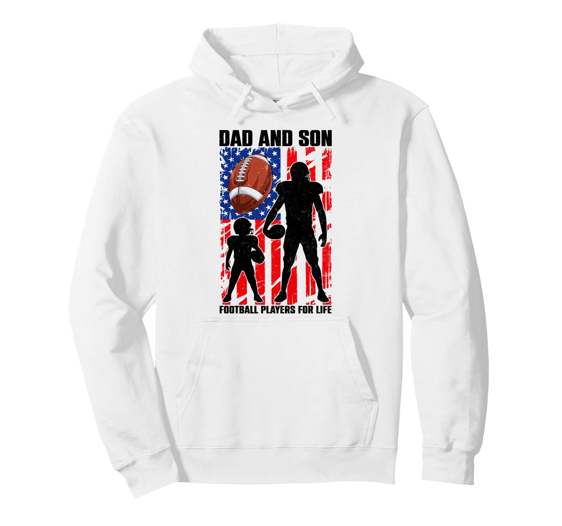 Dad Son Football Players Life Fathers Hoodie - Novelty Apparel Men Women - T-Shirt, Sweatshirt, Hoodie