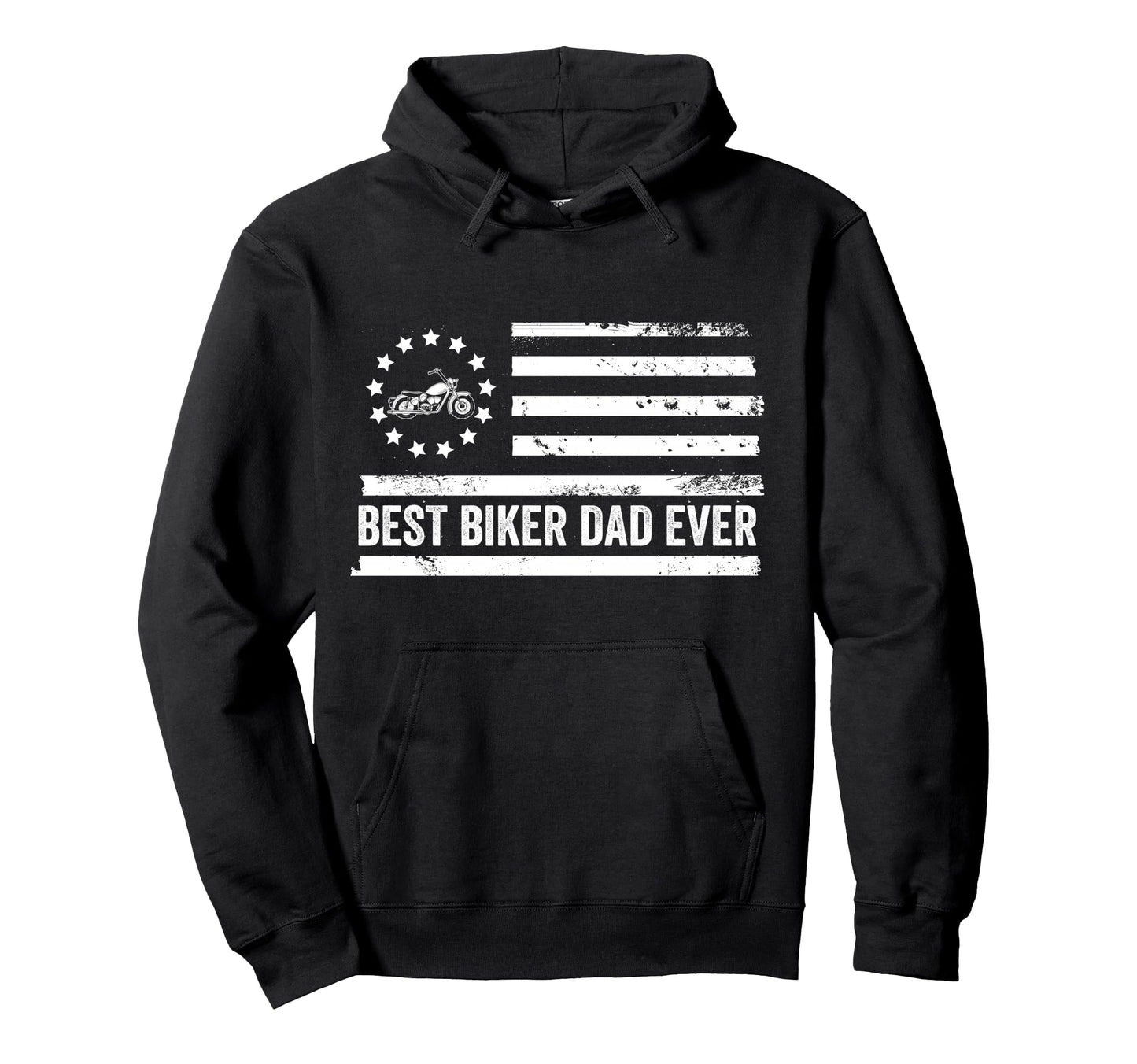 Biker Motorcycle Us American Flag Hoodie - Custom Art Print for Adults - T-Shirt, Sweatshirt, Hoodie