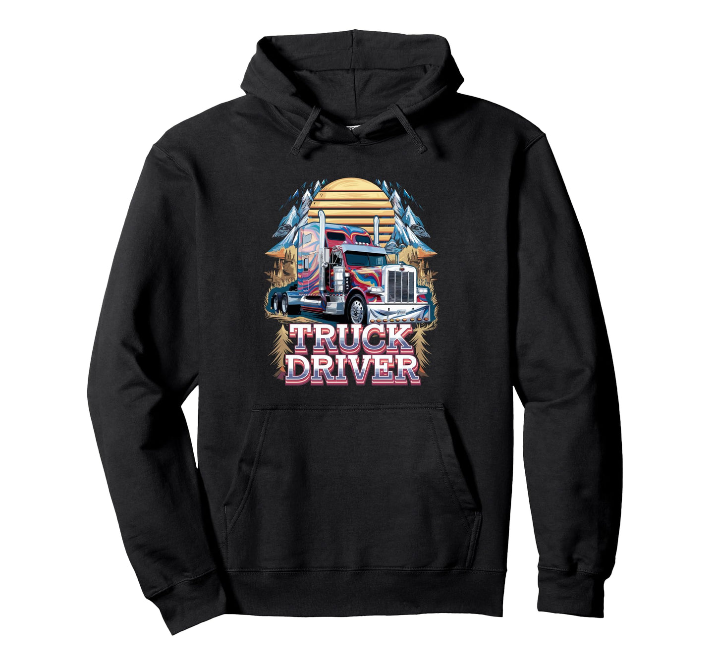 American Truckers Trucker Or Trucker Dad Hoodie - Streetwear Style Unisex - T-Shirt, Sweatshirt, Hoodie
