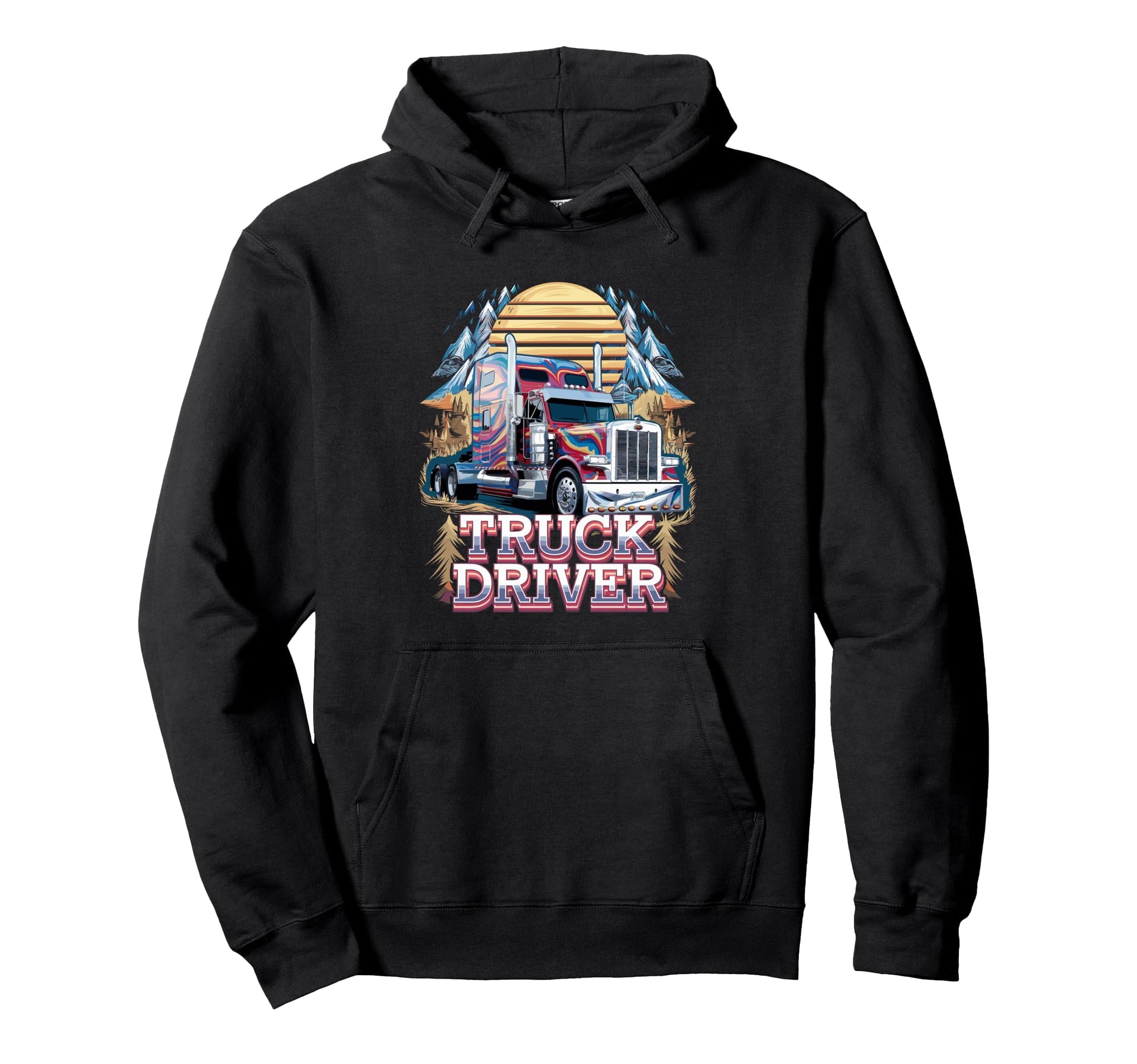 American Truckers Trucker Or Trucker Dad Hoodie - Streetwear Style Unisex - T-Shirt, Sweatshirt, Hoodie