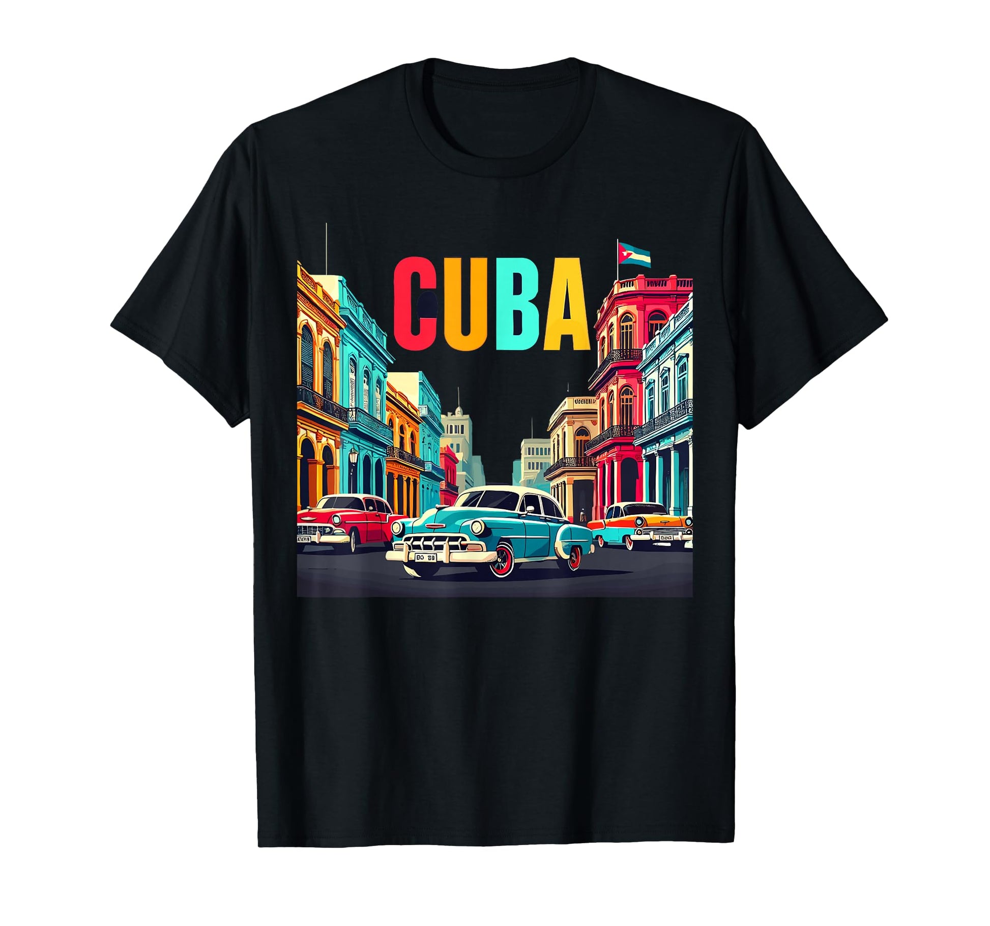 Cuba Womens Love Cuba Flag Cuban Roots T-Shirt - Custom Art Print Men Women - T-Shirt, Sweatshirt, Hoodie