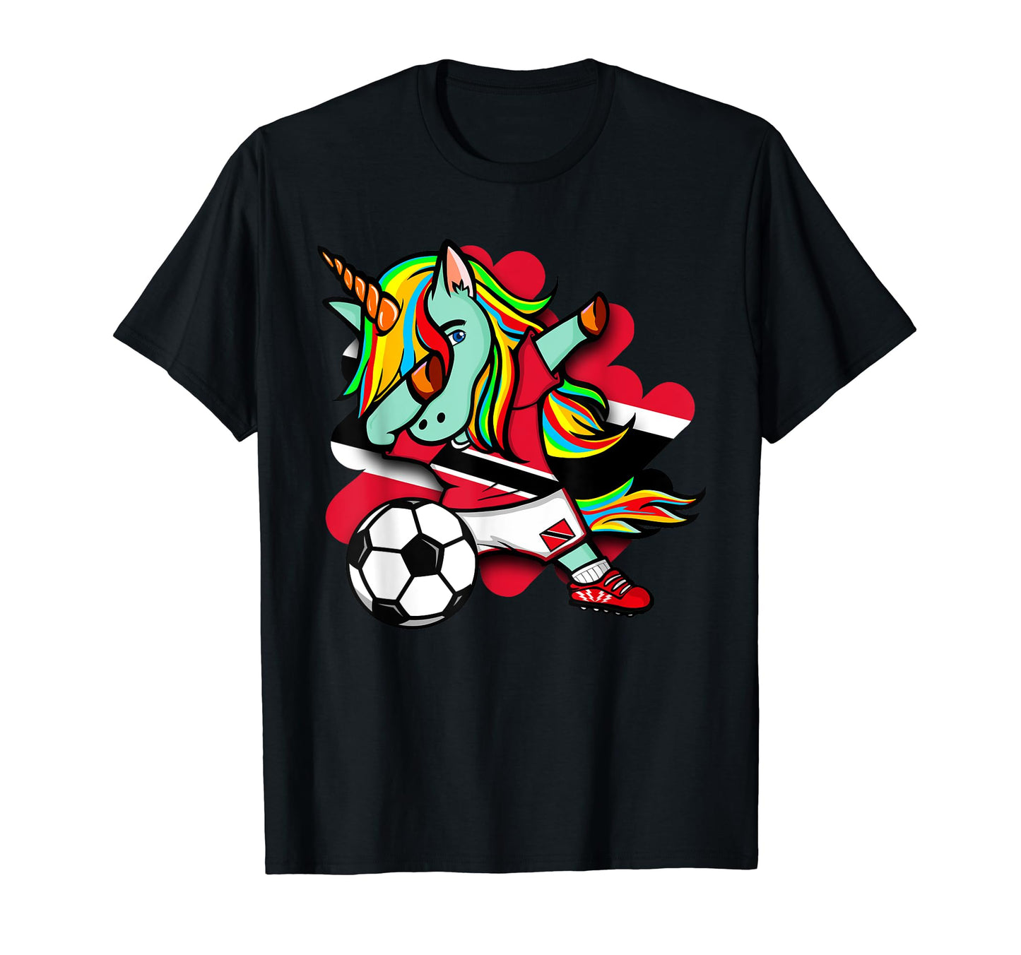 Dabbing Unicorn Trinidad And Tobago T-Shirt - Minimalist Print Men Women - T-Shirt, Sweatshirt, Hoodie