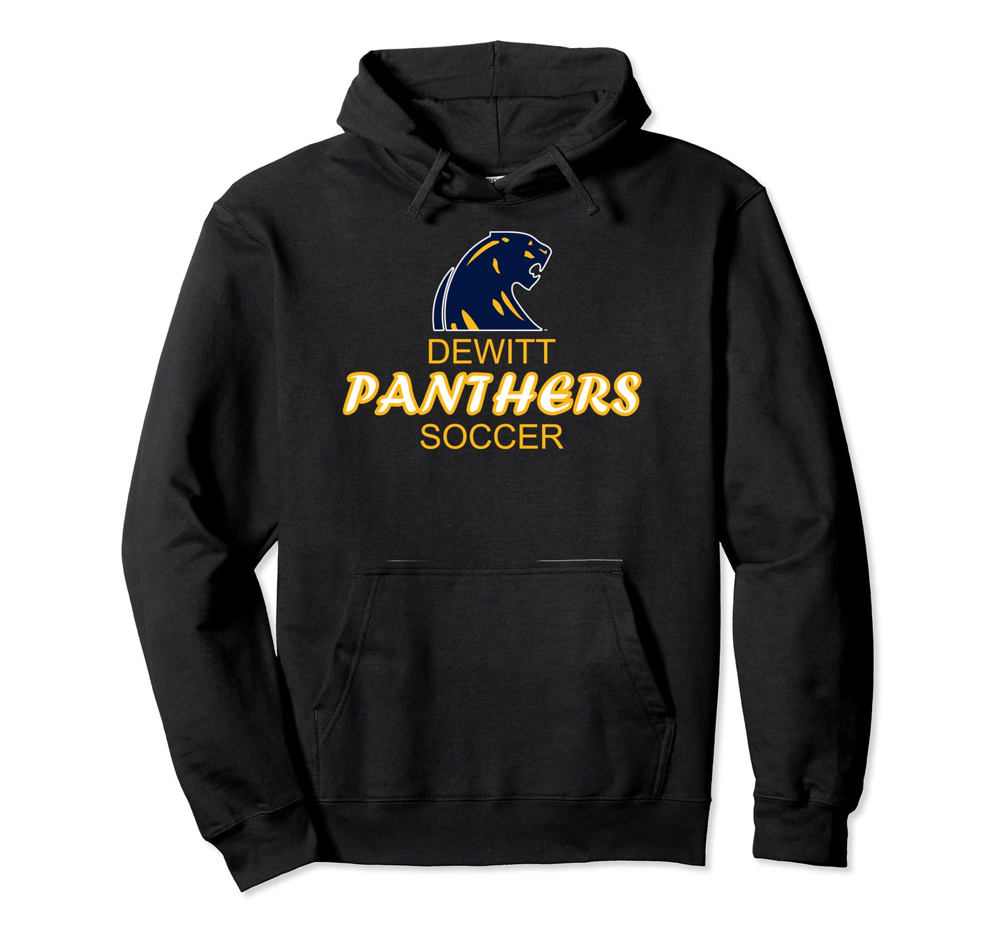Dewitt High School Panthers Soccer Hoodie - Fun Novelty Design Men Women - T-Shirt, Sweatshirt, Hoodie