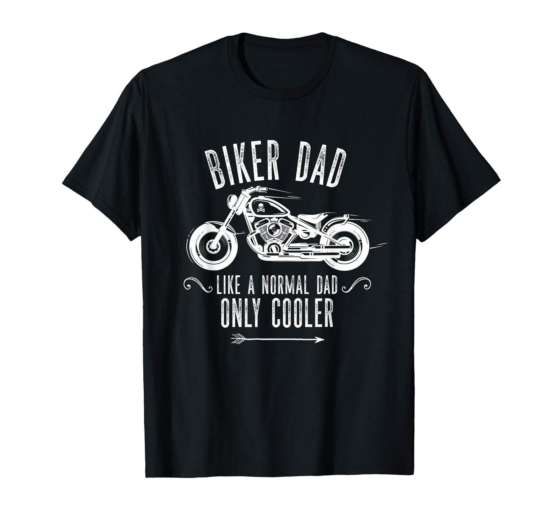 Biker Dad Motorcycle Motorbike Dad Chopper T-Shirt - Novelty Apparel Unisex - T-Shirt, Sweatshirt, Hoodie