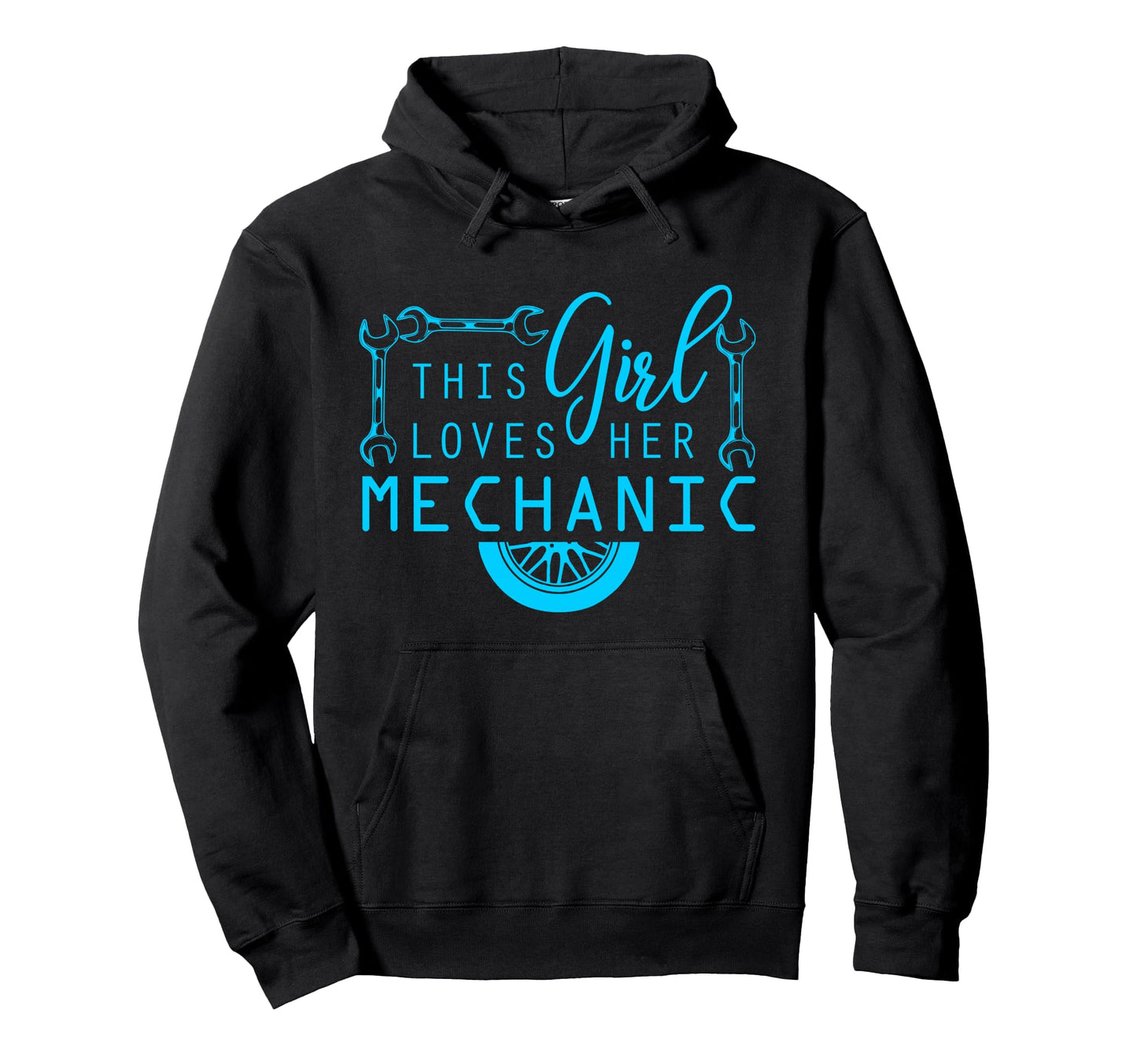 This Loves Her Mechanic Mechanics Wife Hoodie - Minimalist Print Men Women - T-Shirt, Sweatshirt, Hoodie