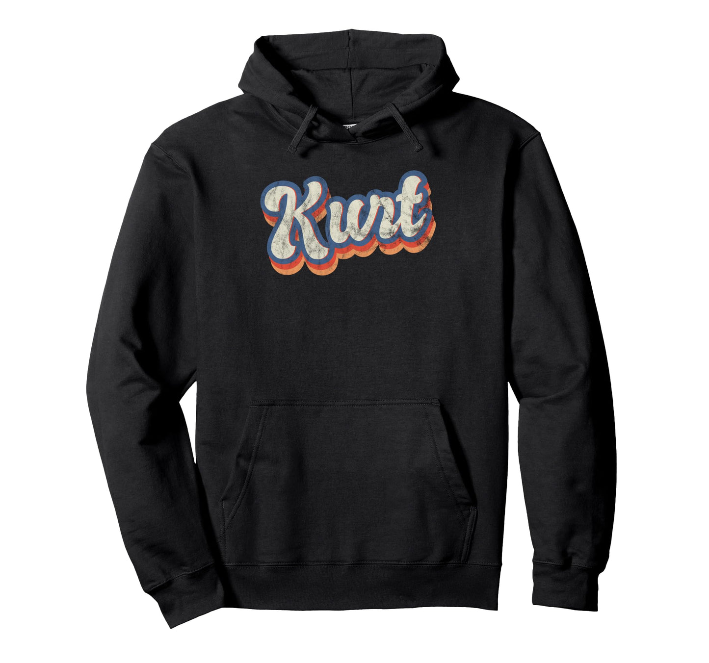 Kurt Personalized Name Custom Lettering 70S Hoodie - Trendy Graphic Unisex - T-Shirt, Sweatshirt, Hoodie