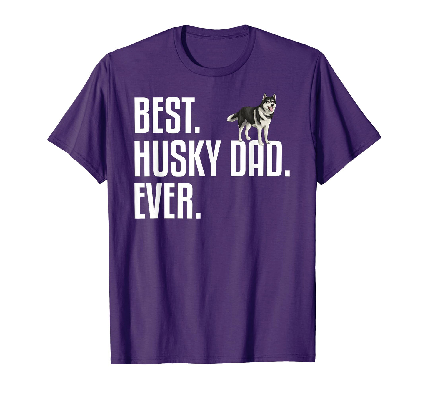 Husky Dad Art Father Husky Lover T-Shirt - Custom Art Print Men Women - T-Shirt, Sweatshirt, Hoodie