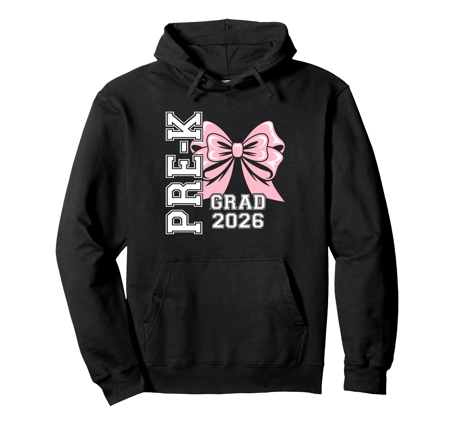 Pre K Grad 2026 Bow Graduate Hoodie - Casual Everyday Wear Men Women - T-Shirt, Sweatshirt, Hoodie