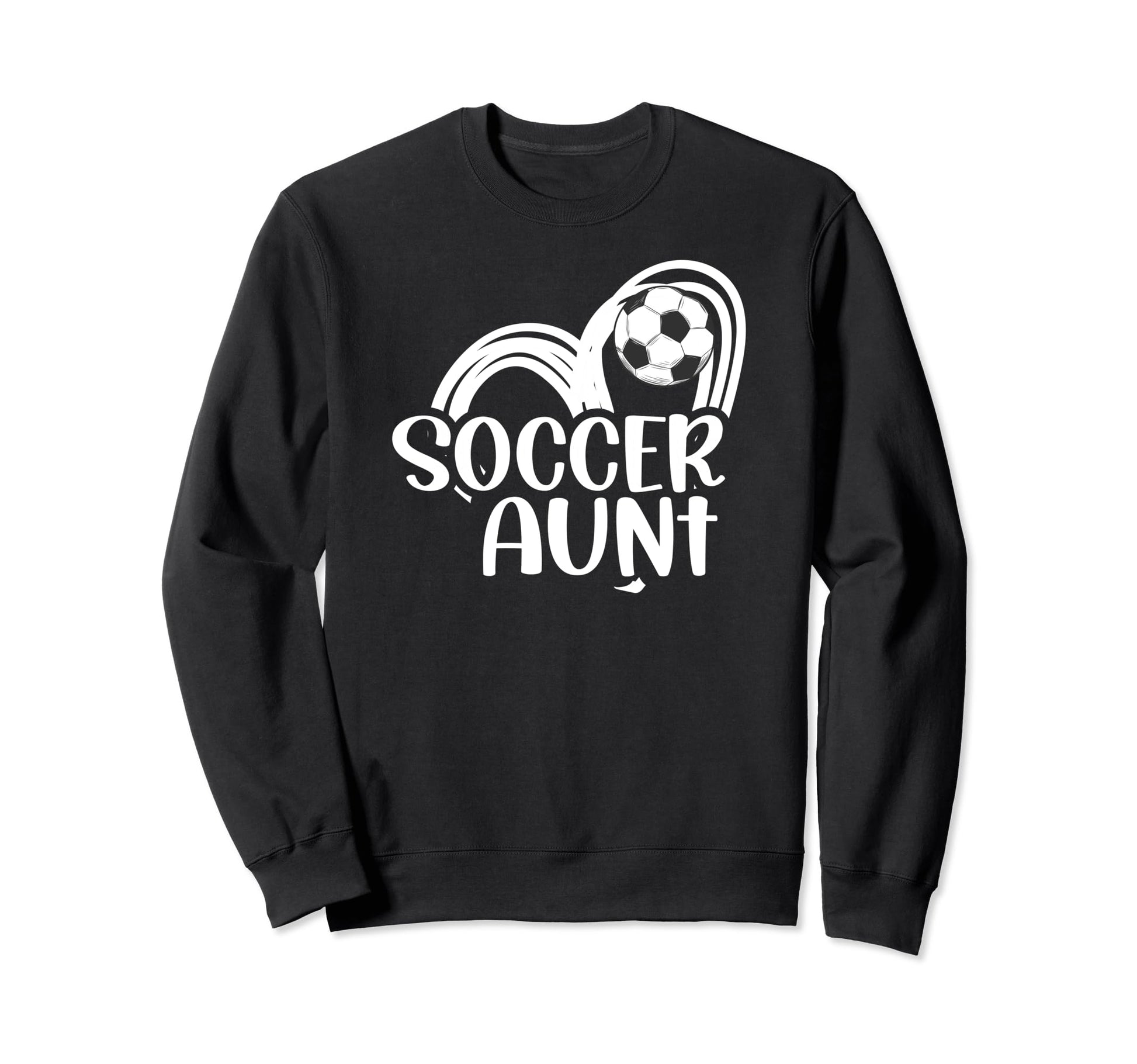 Soccer Aunt Heart Aunt Soccer Sweatshirt - Streetwear Style for Adults - T-Shirt, Sweatshirt, Hoodie