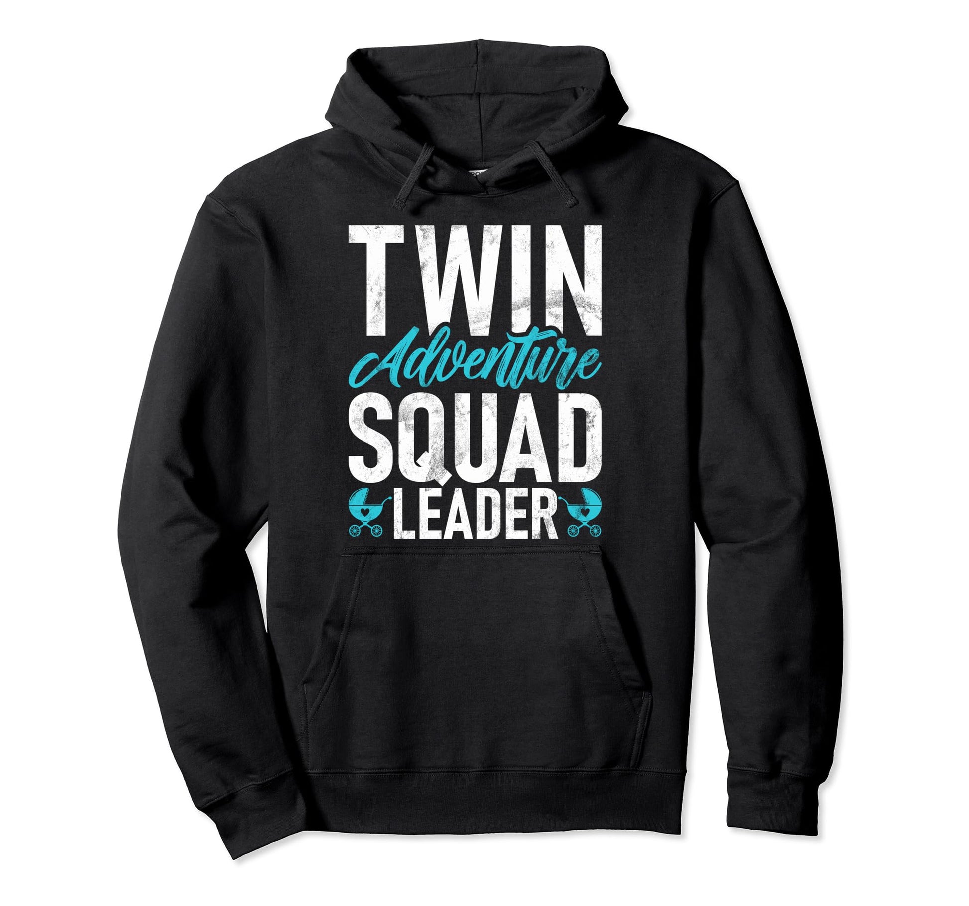 Twin Adventure Squad Leader Twin Dad Hoodie - Minimalist Print for Adults - T-Shirt, Sweatshirt, Hoodie