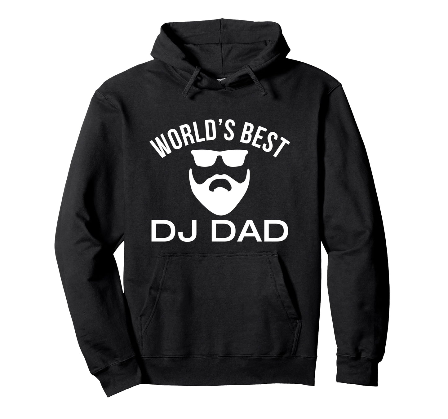 Worlds Best Dj Dad Bearded Hoodie - Minimalist Print Men Women - T-Shirt, Sweatshirt, Hoodie
