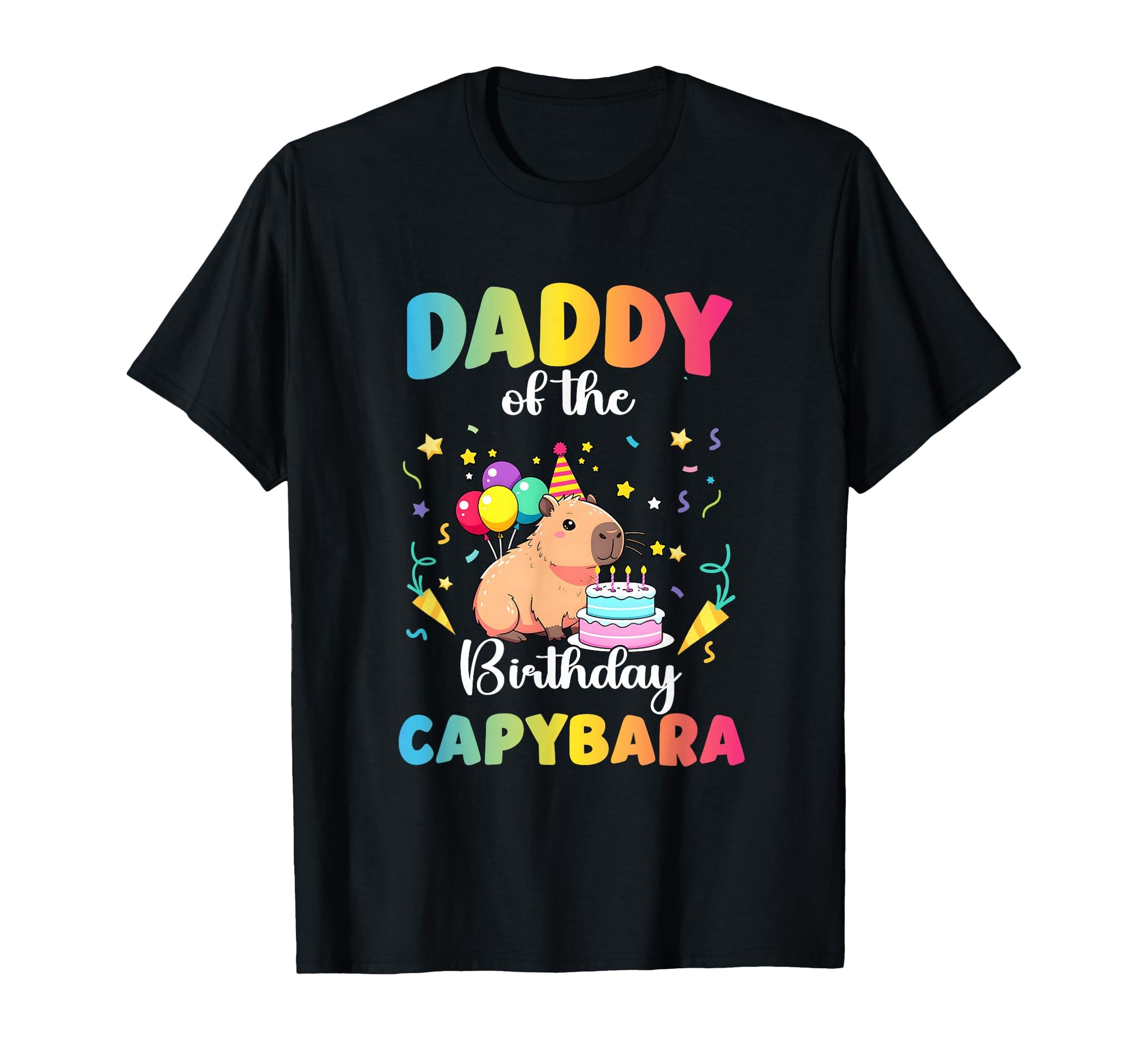 Daddy Birthday Capybara Bday Party T-Shirt - Fun Novelty Design for Adults - T-Shirt, Sweatshirt, Hoodie