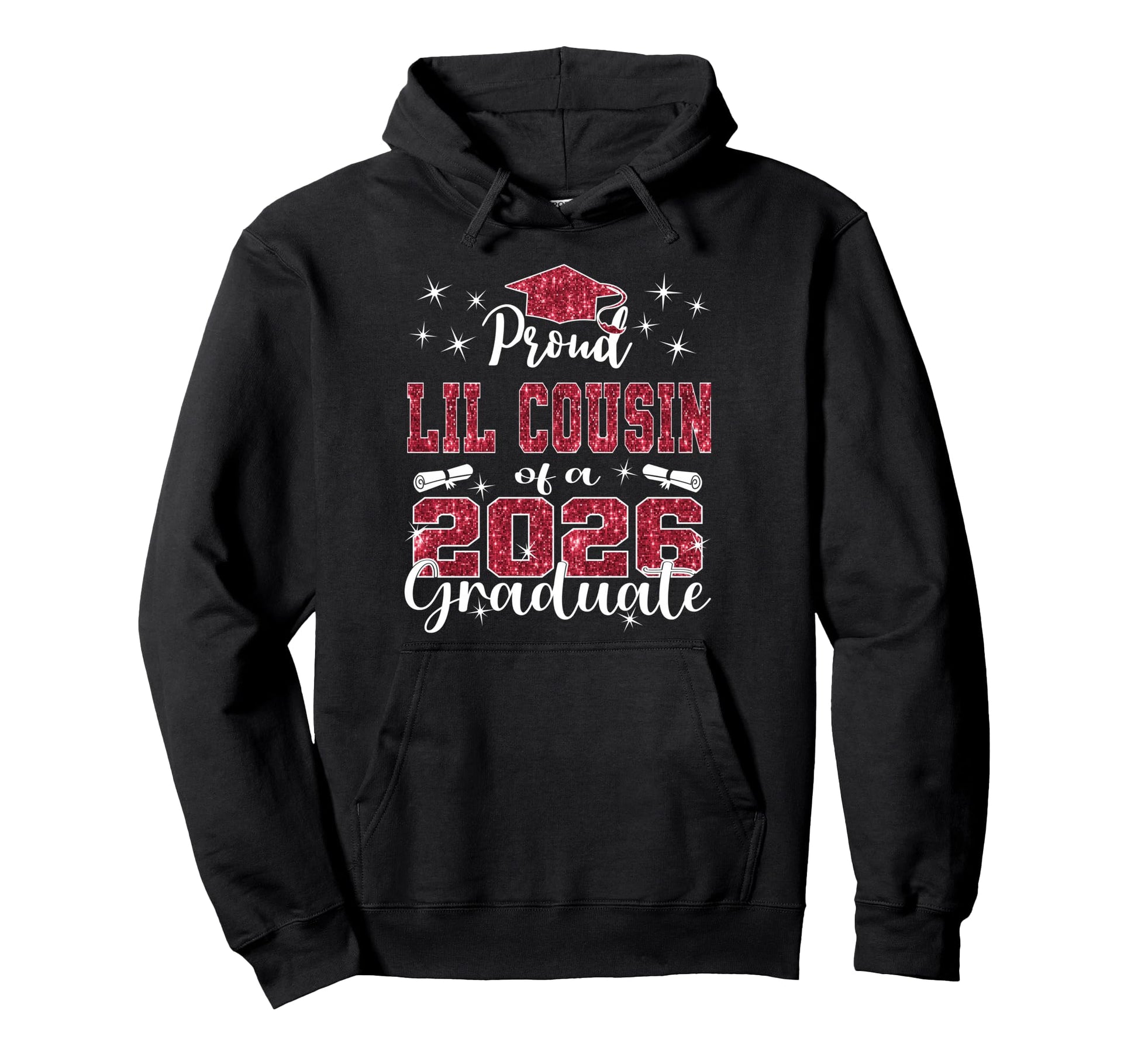 Super Proud Little Cousin 2026 Graduate Hoodie - Fun Novelty Design Unisex - T-Shirt, Sweatshirt, Hoodie