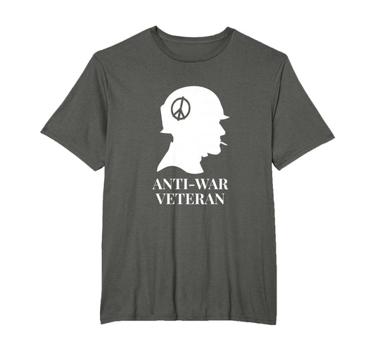 Anti War Veteran Peace T-Shirt - Novelty Apparel for Adults - T-Shirt, Sweatshirt, Hoodie