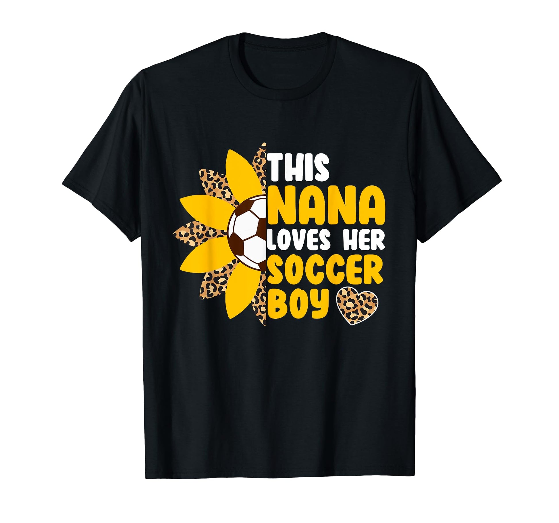 Nana Loves Soccer Sports Player T-Shirt - Trendy Graphic for Adults - T-Shirt, Sweatshirt, Hoodie