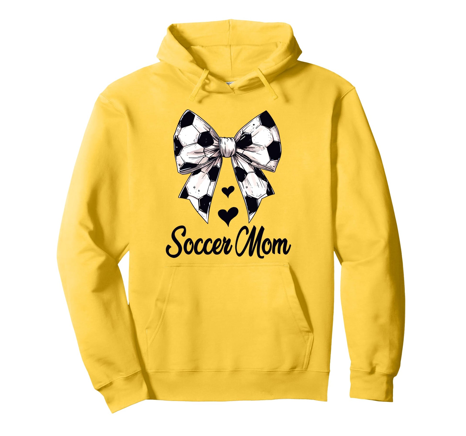 Soccer Mom Coquette Bow Soccer Lovers Hoodie - Trendy Graphic Unisex - T-Shirt, Sweatshirt, Hoodie