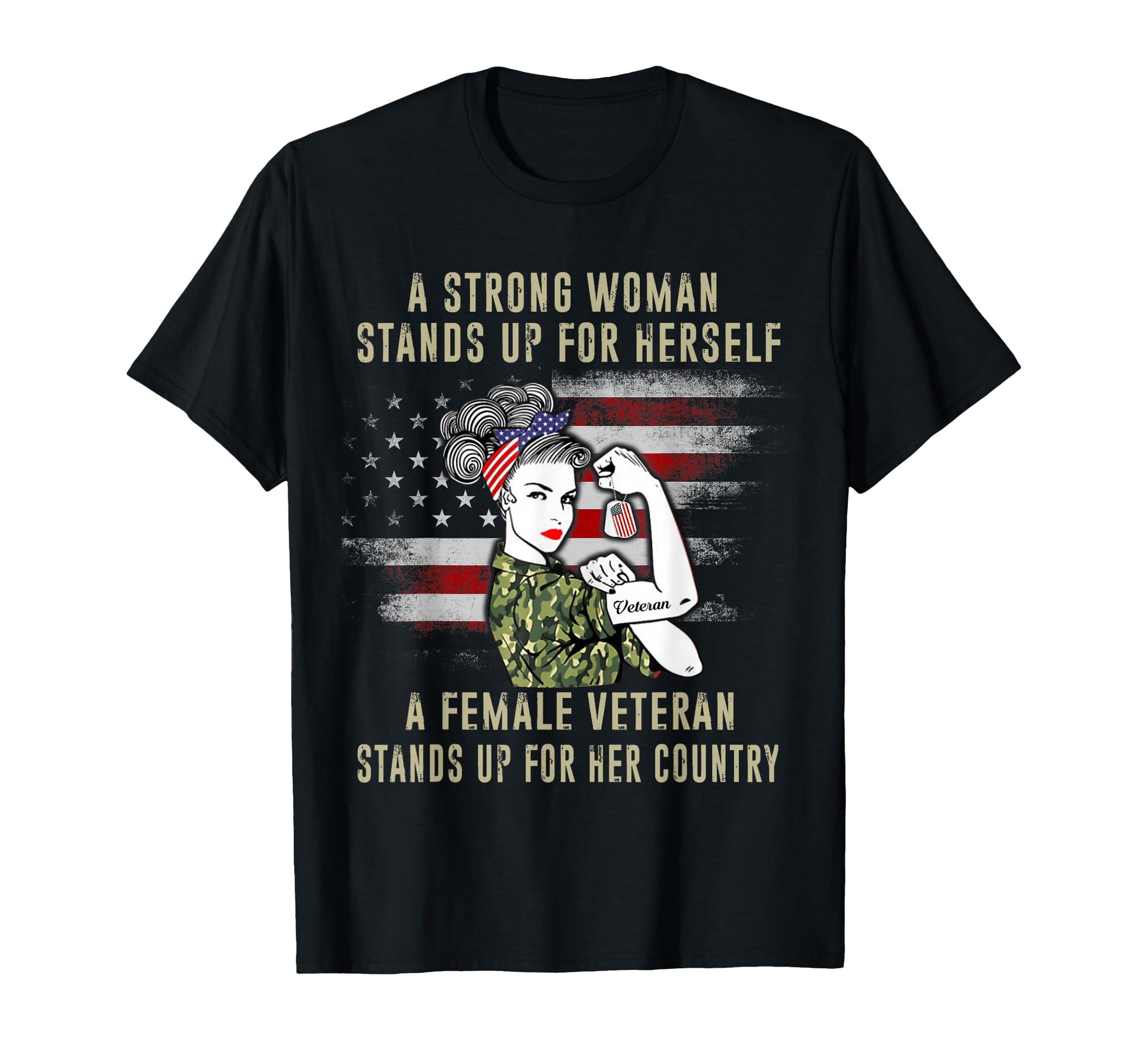 Strong Stands Up Herself Female T-Shirt - Novelty Apparel Men Women - T-Shirt, Sweatshirt, Hoodie