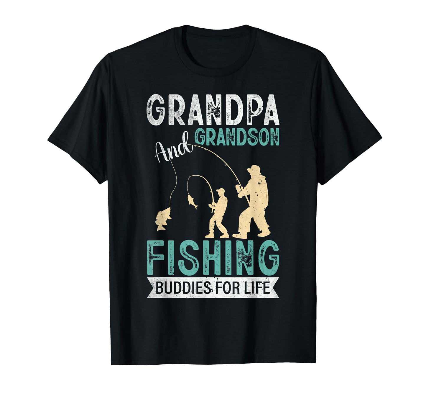 Grandpa And Grandson Fishing T-Shirt - Fun Novelty Design Men Women - T-Shirt, Sweatshirt, Hoodie