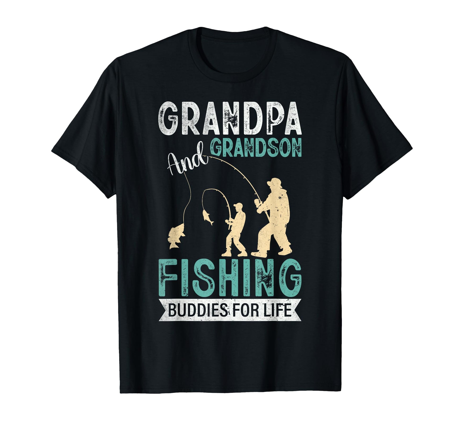 Grandpa And Grandson Fishing T-Shirt - Fun Novelty Design Men Women - T-Shirt, Sweatshirt, Hoodie