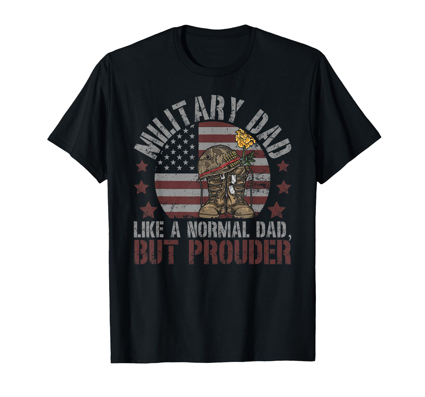 Military Dad Like Normal Dad But T-Shirt - Aesthetic Graphic for Adults - T-Shirt, Sweatshirt, Hoodie