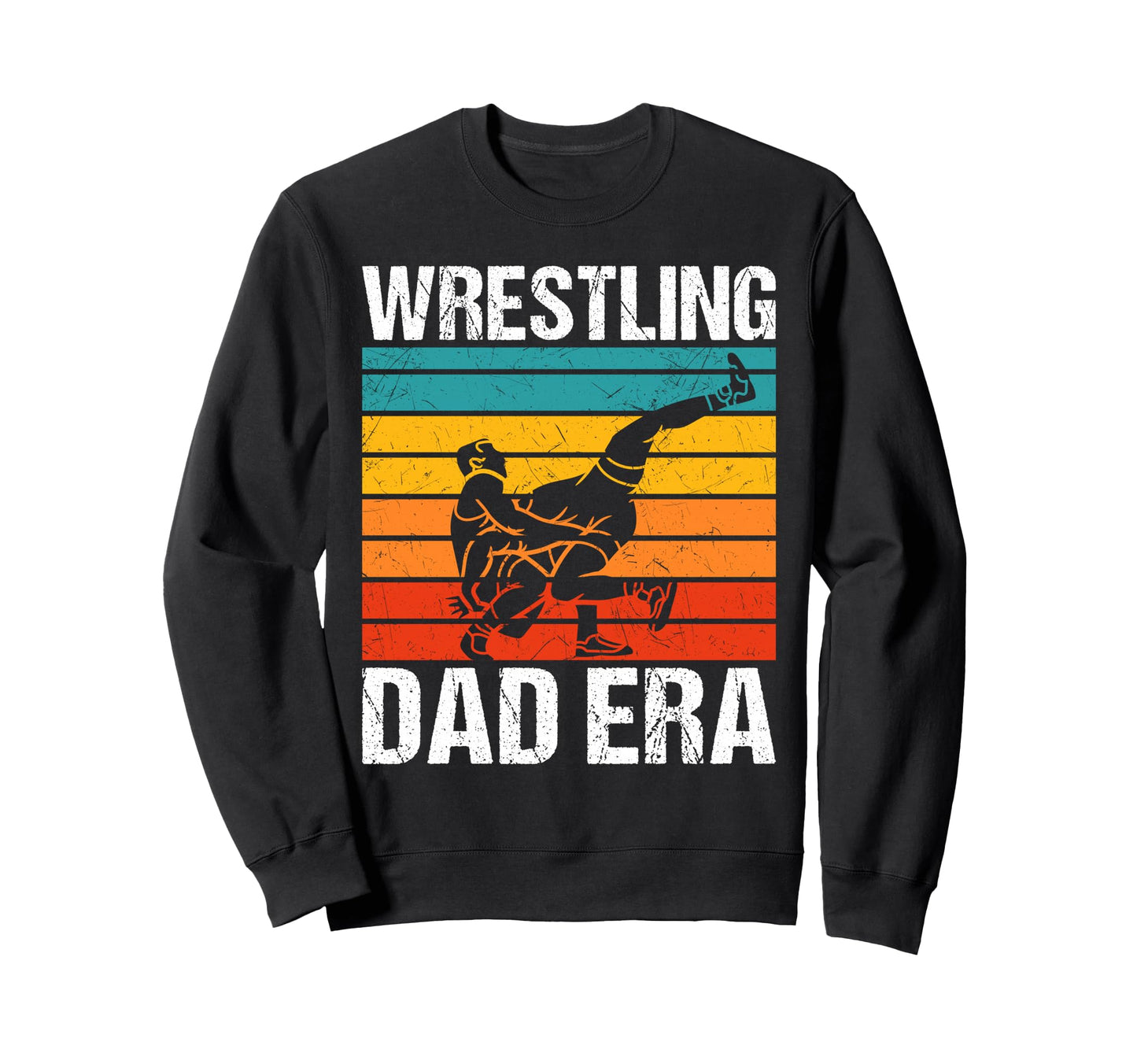 Wrestling Dad Era Game Day Sports Sweatshirt - Minimalist Print for Adults - T-Shirt, Sweatshirt, Hoodie