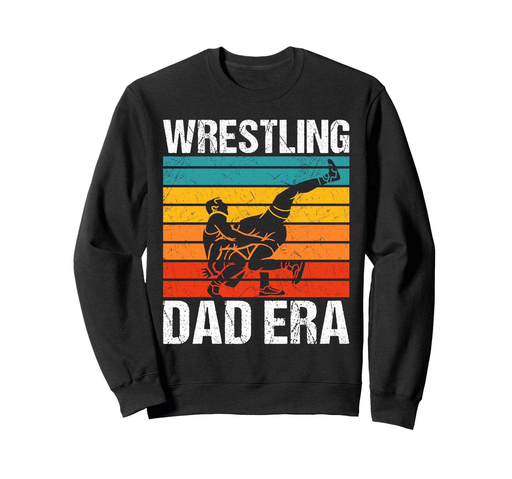 Wrestling Dad Era Game Day Sports Sweatshirt - Minimalist Print for Adults - T-Shirt, Sweatshirt, Hoodie