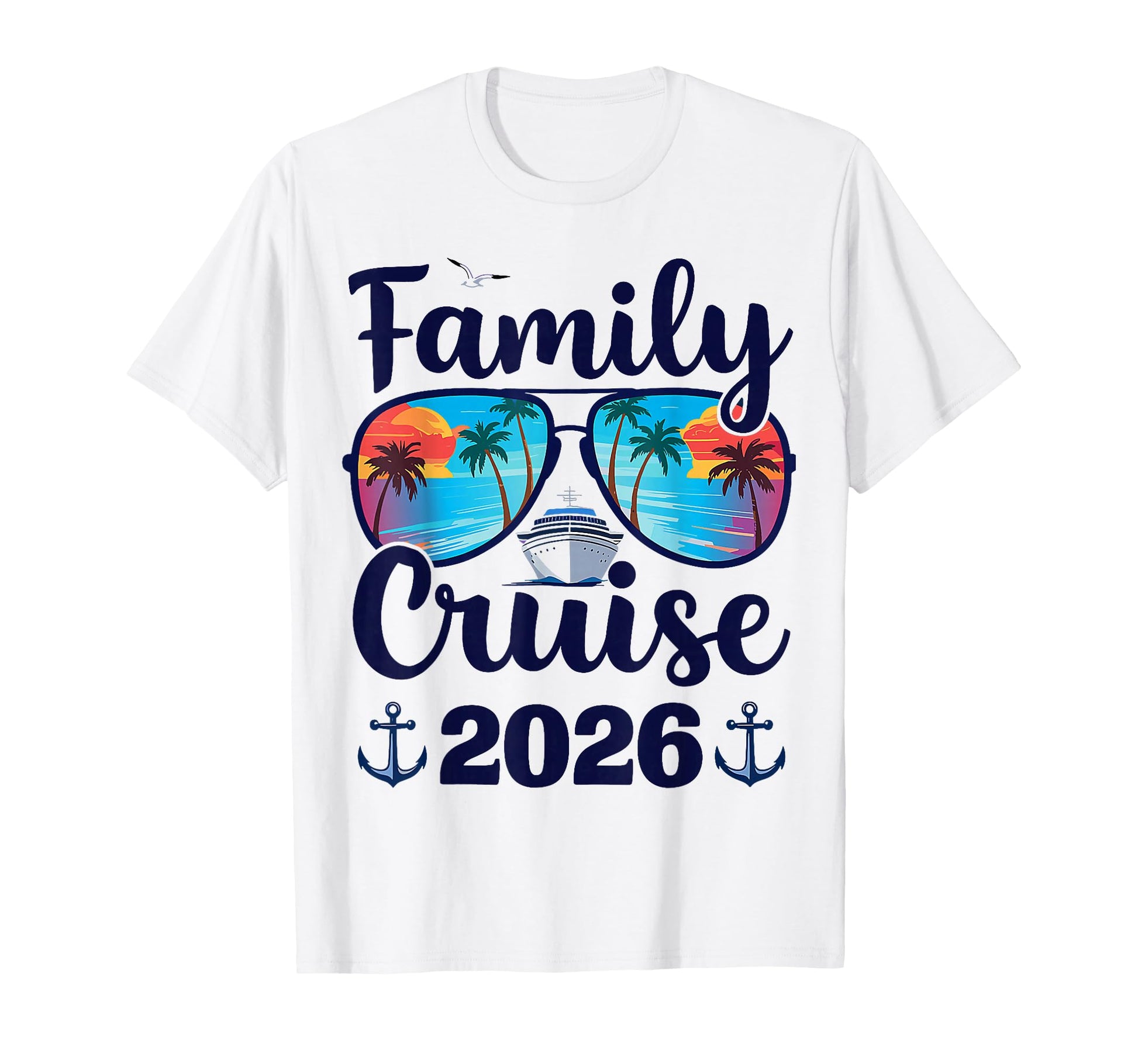 Family Cruise 2026 Summer Vacation T-Shirt - Custom Art Print Men Women - T-Shirt, Sweatshirt, Hoodie