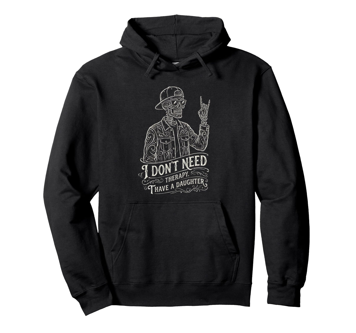 Skeleton Dad Daughter Matching Funny Hoodie - Aesthetic Graphic Men Women - T-Shirt, Sweatshirt, Hoodie