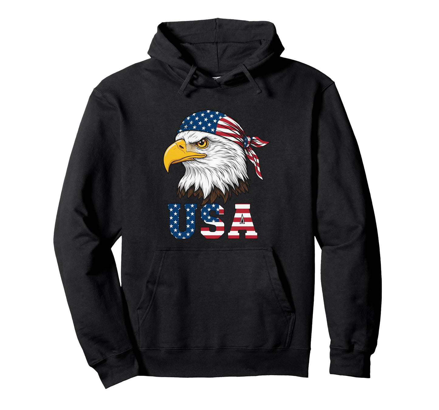 Patriotic 4Th July Bald Eagle Usa Hoodie - Graphic Print Men Women - T-Shirt, Sweatshirt, Hoodie